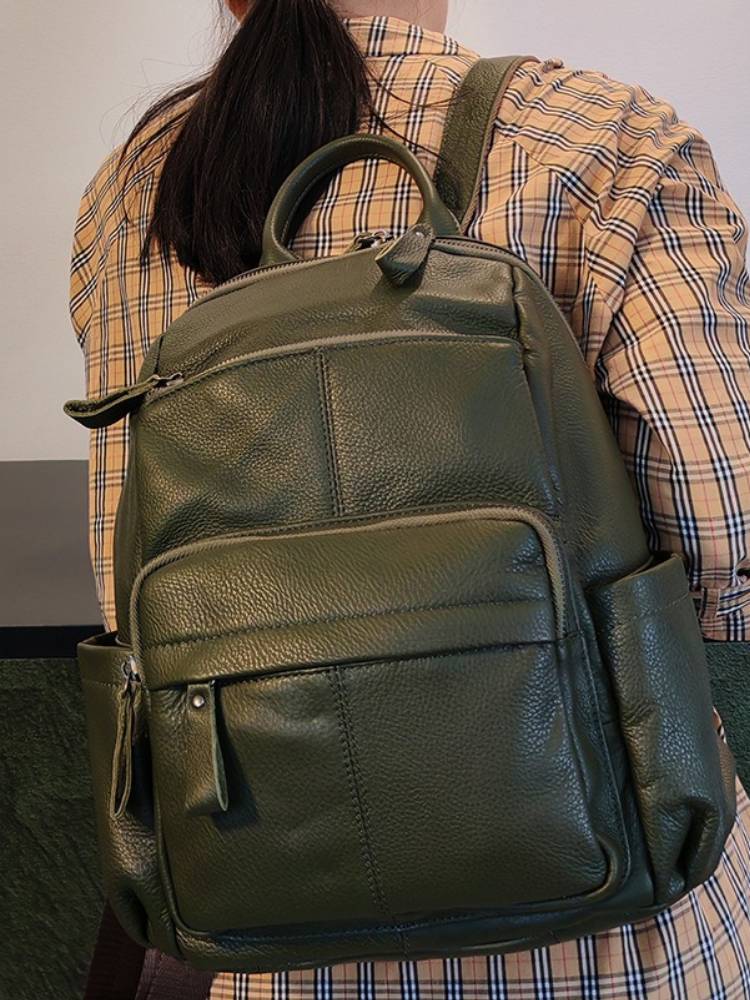Zency Top Layer Cowhide Backpa - đánh giá và giá Fashion Backpack Women